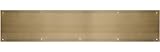 Hardware Essentials 851023 Hillman 852747-Aluminum Kick Plate Brass Finish 6 x 30
