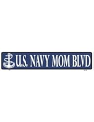 Home: Rancho Denaro ST-376 US Navy Mom Blvd Embossed Metal Novelty Street Sign - SmartBlonde