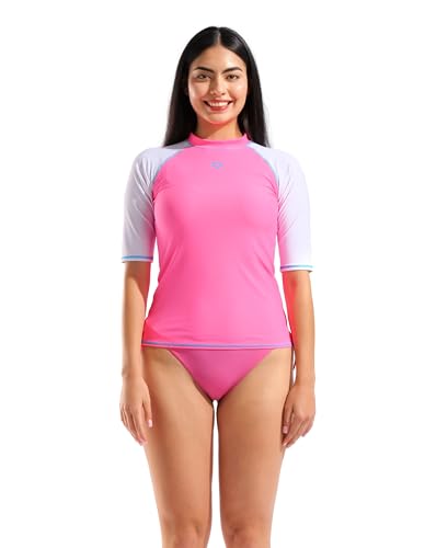 ARENA Womens UV Protection Rash Graphic Short Sleeve Swim t-Shirt