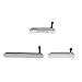 RBC Sim & Micro SD Card / USB Charging Port Cover For Sony Xperia Z1 L39h C6903 C6906 C6943 - Silver
