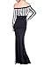 VERWIN Off Shoulder Bodycon Fishtail Women's Maxi Dress Long Sleeve Floor-Length Stripe Dress