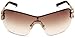 GUESS Women's Metal/semi Rimless Shield Sunglasses, TO-34, 0 mm