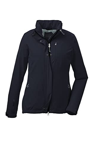 killtec Damen Funktionsjacke mit einrollbarer Kapuze, packbar KOS 25 WMN JCKT, dunkelnavy, 46, 38287-000