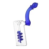 Hand Glass Device use with Water 6.5 inch Blue