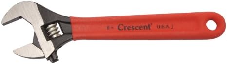 Crescent8" Adjustable Black Oxide Cushion Grip Wrench MUSA - Bagged - AT18C