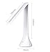 HeQiao Foldable Table Lamps USB Rechargebale LED Desk Lamps Touch-Sensitive Book Light for Office Home Kids Bedroom (3-Brightness, 180 Degree Rotation, Eye Protection) (Ivrory White)
