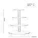 TWING 4 Tier Round Acrylic Cupcake Display Stand,Weeding Party Cupcake Holder Dessert Stand Tree Tower -Clear Display Holder Tree donut stand tier serving stand