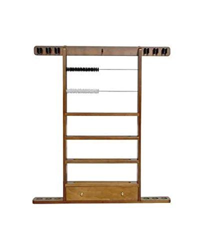 Sterling Gaming Economy Wall-Mount Cue Rack in Maple Finish