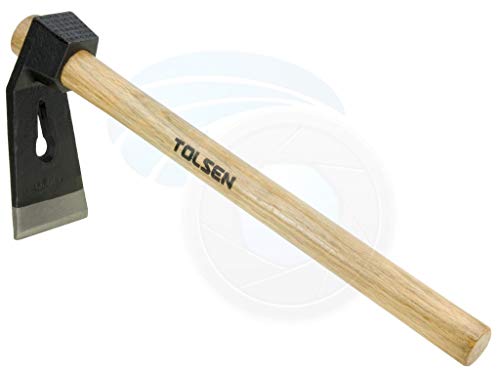 21oz 600g Woodworking Garden Straight Adze Wooden Handle Nail Puller