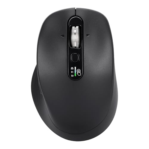 Photo 1 of INFINMIND Wireless Bluetooth Multi-Device Mouse, 2.4G USB Receiver and Two Bluetooth, 4-Way Navigation Scroll Mice for Computer, Laptop, PC, MacBook, iPad(Black)