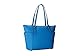 Michael Kors Jet Set Saffiano Leather East West Top Zip Tote - Heritage Blue