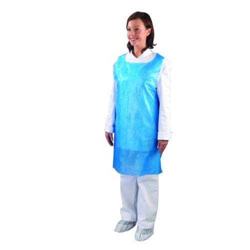 Disposable Blue Flat Pack of 100 Aprons Amazing Quality Great Price Fantastic Bargain