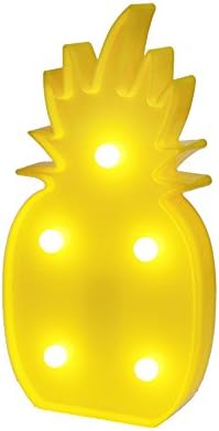 3D Pineapple Night Lights Marquee LED Letter Night Lamp For Baby Bedroom Decoration Kids Gift LED Hanging Light Fixture - Seasonal Home Decor Lights (Pineapple)