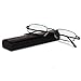 Urban Boundaries Classic Spring Hinged Reading Glasses with Leather Case (Black + 1.00x)