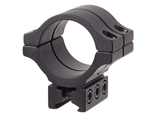 BKL Single 30mm Double Strap Ring, 3/8 or 11mm Dovetail, 1.263 Long, Low, Black