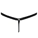 CHICTRY Men's G-string Thongs Underwear Faux Leather Bikini Briefs Trunks Shorts Black X-Large(waistline 29.0-37.0