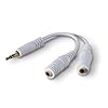 Belkin PRO Series Adaptateur audio fiche mini-phone Stéréo 3,5 mm (M) fiche mini-phone Stéréo 3,5 mm (F) blanc