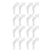 YR Anti-Slip Soft Silicone Ear Grip Hook Retainer Sleeve For Eyeglasses Sunglasses, 8 Pairs, Clear