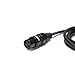 Audio2000's C20 1/4 Inch TRS Right Angle to XLR Female Cable (1 Feet 2 Pack)