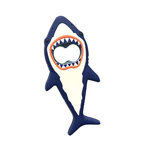 Wendyy Bottle Opener Multi Function Can Opener Bottle Opener with Silicone Handle Easy to Use for Children, Adult and Elderly (Blue)