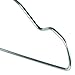 HANGERWORLD Silver Metal Wire Hangers Petite Adult Teen Child Size 14.2inch, 13 Gauge (50 Pack)