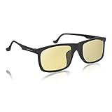 Velocifire Computer Gaming Glasses Block Blue Light, Anti-Glare VG1 Video Glasses with Amber Lens Tint, Prevent Headaches, Reduce Eye Fatigue