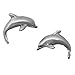 Corinna-Maria 925 Sterling Silver Dolphin Earrings Studs Tiny Mini Stainless Steel Posts and Backs