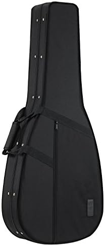 WXD Dreadnought Acoustic Case Lightweight Sturdy Polyfoam Case for Acoustic Guitar,Black