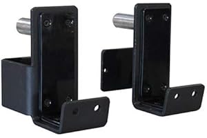 AmStaff Fitness J-Hooks J-Cup Power Rack for 2"x 2" 2.5"x2.5" 3"x3" Tube Squat Rack Attachment, Barbell Holder for Power Cage, Heavy Duty 1000 LB Capacity, (Set of 2)