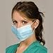 GBSTORE 50 Pcs Disposable BLUE Earloop Face Mask, Filters Bacteria 3 PLY
