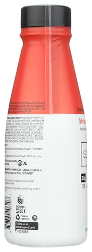 SOYLENT COMPLETE MEAL REPLACEMENT SHAKE, STRAWBERRY, 20G COMPLETE PROTEIN, 28 VITAMINS & MINERALS, LOW SUGAR, 14OZ (SINGLE BOTTLE)