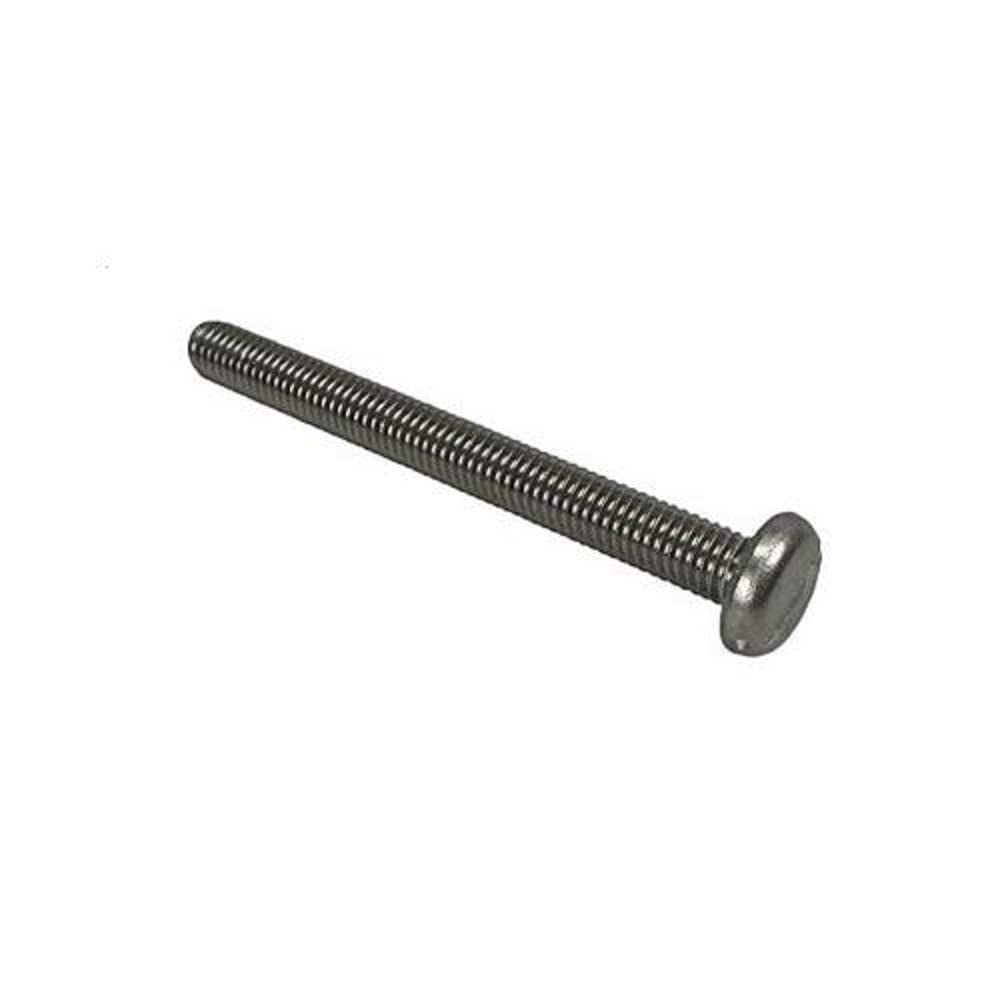 Merriway BH03611 (25 Pcs) Slotted Pan Head Machine Screws with Nuts, M4 x 40mm (5/32 inch x 1.1/2 inch) Bright Zinc Plated - Pack of 25 Pieces