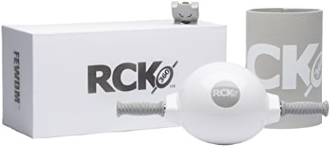 ROCK 360 (White) - 360 Degree Abdominal Workout, Phone Clip Attaches Mobile Phone For Workouts With FREE Mobile App