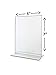 Marketing Holders Economy Line Sign Holder, 5x7 Styrene Table Top Tent Style Bottom Loading Sold in Lots of 10