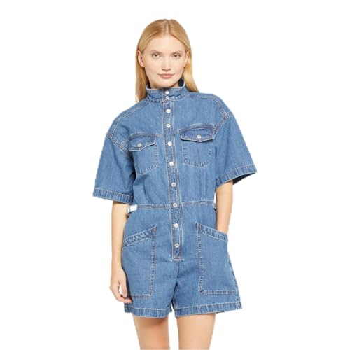 Levi's SS Surplus Romper Robe, Blue Joke, M Femme