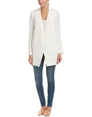 Womens Winola.Linen Drape Jacket, 10, White