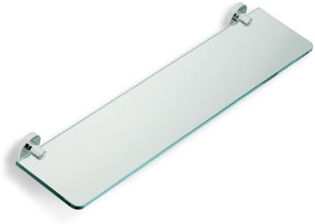 Nameeks Ve04-08 Mounted Clear Glass Bathroom Shelf, Chrome