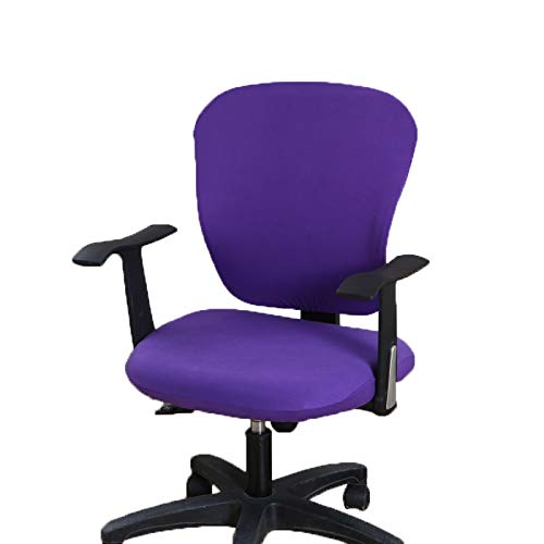 wonderfulwu Stretch Chair Covers Spandex Office Computer Chair Cover Removable Washable Rotate Swivel Chair Protective Covers
