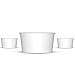 6 oz Paper Hot/Cold Ice Cream Cups - 100ct (White)
