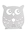 Owl Wonderland Bookends - Cute Lightweight Baby Owls - Great Decor for Little Ones Nursery, Childrens Bedroom, Kids Playroom or Fun Owllover Gift for Office (White)
