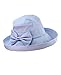 NYFASHION101 Women's Summer Packable Bow Accent Foldable Brim Beach Sun Hat
