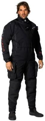 Waterproof New Men's Tusa D1 Hybrid Back Zip Trilam Drysuit with Integrated Silicone Seals & Quick Cuff System (Size Medium-Large)
