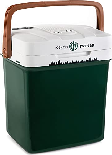 peme Kühlbox Auto elektrisch 12V 230V 22,9 L mit Steckdose für Camping
