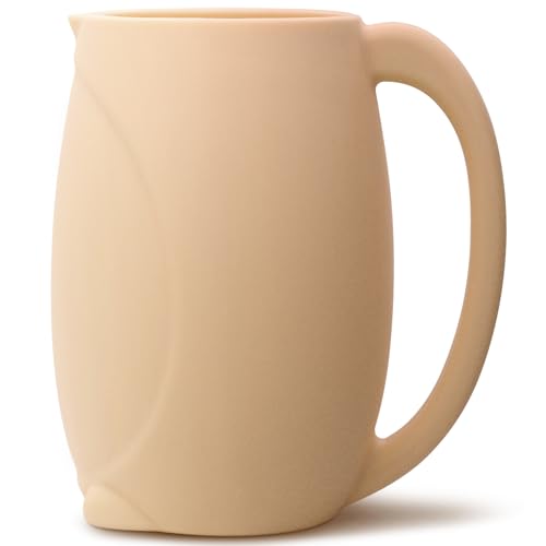 Baby Bath Rinse Cup, 17oz/500ml, Baby Bath Toys for Toddlers & Kids, Safety Protection Soft Silicone Cup and Newborn Essentials Must Haves for New Parents,Cute Penguin Make Bathing Fun for Child