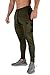 YoungLA Track Pants Men Workout Athletic Joggers Training Tapered Gym 205 Olvbk M Olive Black