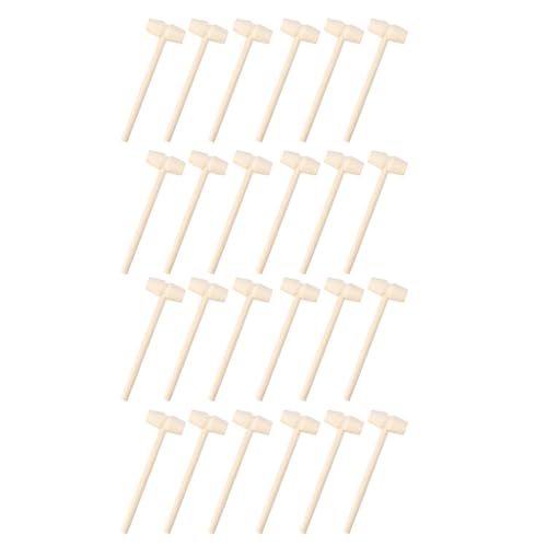 Kisangel 30Pcs Wooden Mallets Educational for Safe Hitting Hammer for Creative Play Fine Motor Skills Development for Boys