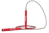Ellenium Speed Jump Rope - Premium Quality Self-locking Adjustable Design, Fast & Smooth, Anti-slip Handles | Boxing, MMA, Double Unders, Rx WODs, Fitness Workouts | Men, Women, Kids + eBook