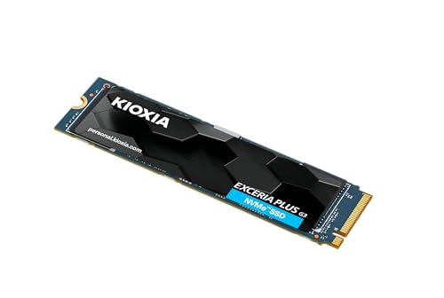 KIOXIA EXCERIA PLUS G3 NVMe SSD 2TB interne SSD, PCIe Gen4 x 4, Lesen 5.000MB/s, Schreiben 3.900MB/s, Schwarzblau 3