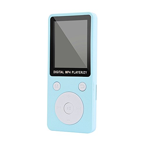 Fenleo MP3/MP4 Music Player, Portable Audio Player with Photo Viewer, FM Radio, Built-in Microphone, Voice Recorder, E-book, 1.8’’ Screen, 32G TF Card Support(not included) with Headphone & Data Cable