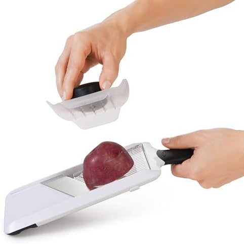 Good Grips INOXO.1119100ML Mandolina Rodajas C/ Mango, Negro/ Blanco, Estándar